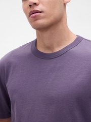 Gap Purple Original Crew Neck Short Sleeve T-Shirt - Image 3 of 4