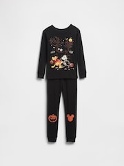Gap Black Disney Mickey Mouse Halloween Pyjama Trouser Set (6mths-5yrs) (6mths-5yrs) - Image 1 of 3