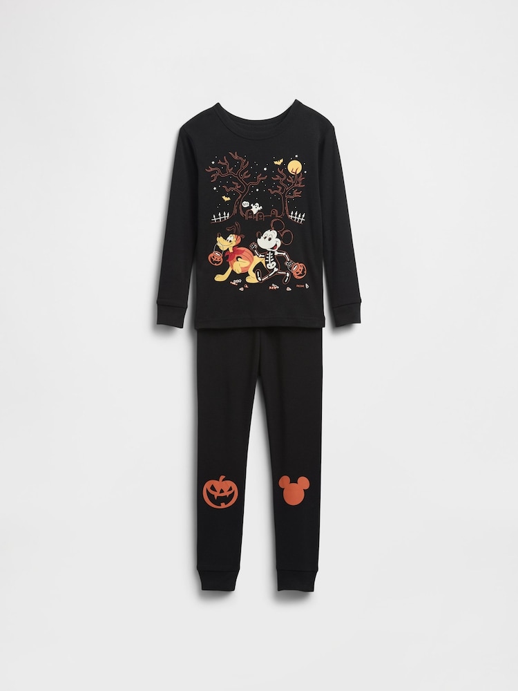 Gap Black Disney Mickey Mouse Halloween Pyjama Trouser Set (6mths-5yrs) (6mths-5yrs) - Image 1 of 3 Gap Black Disney Mickey Mouse Halloween Pyjama Trouser Set (6mths-5yrs) (6mths-5yrs) - Image 1 of 3
