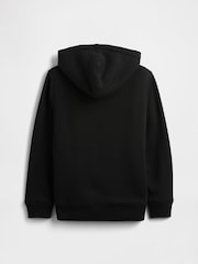 Gap Black Logo Sherpa-Lined Zip Hoodie (4-13yrs) - Image 2 of 3
