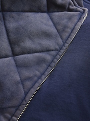 Gap Blue Vintage Soft Quilted Bomber Jacket - Image 4 of 4