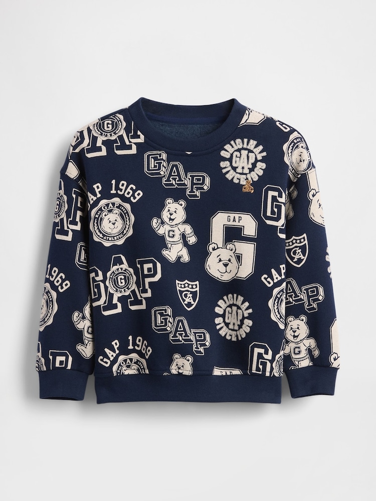 Gap Vintage Soft Varsity Bear Sweatshirt (6mths-5yrs) (6mths-5yrs) - Imagen 1 de 2