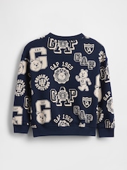 Gap Vintage Soft Varsity Bear Sweatshirt (6mths-5yrs) (6mths-5yrs) - Imagen 2 de 2