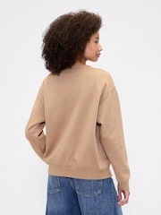 Gap Brown Logo Fleece Sweatshirt - Image 2 of 5