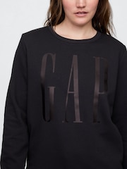 Gap Black Relaxed Logo Crew Neck Jumper - Image 3 of 5