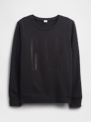 Gap Black Relaxed Logo Crew Neck Jumper - Image 5 of 5