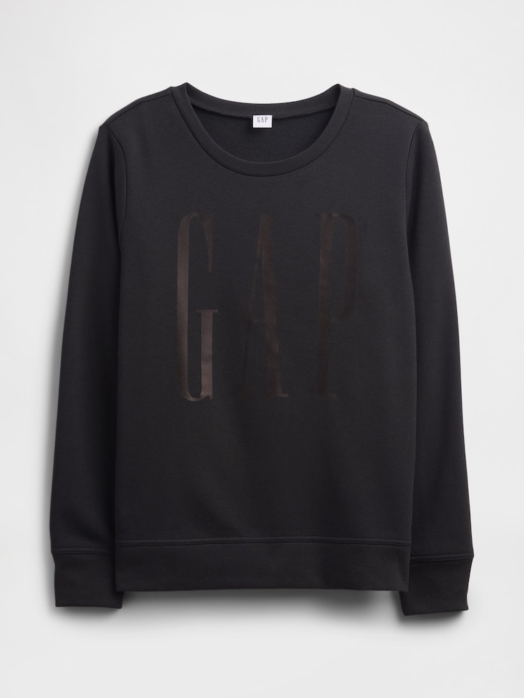 Gap Black Relaxed Logo Crew Neck Jumper - Image 5 of 5