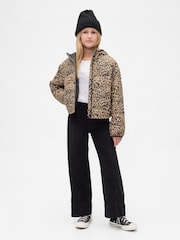 Marrón con estampado leopardo - Gap Cold Control Puffer Jacket (4-13yrs) (4-13yrs) - Imagen 3 de 5