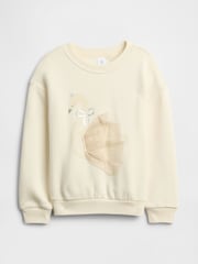 Gap White Oversized Graphic Sweatshirt (6mths-5yrs) (6mths-5yrs) - Image 1 of 3