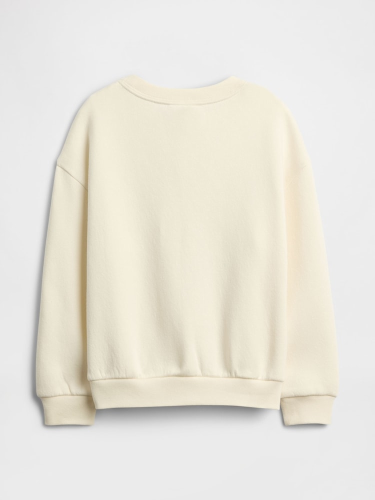 Gap White Oversized Graphic Sweatshirt (6mths-5yrs) (6mths-5yrs) - Image 2 of 3