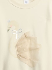 Gap White Oversized Graphic Sweatshirt (6mths-5yrs) (6mths-5yrs) - Image 3 of 3