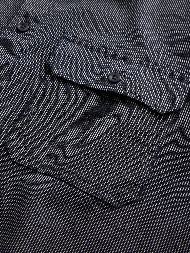 Gap Blue Denim Stripe Oversized Shirt - Image 4 of 4 Gap Blue Denim Stripe Oversized Shirt - Image 4 of 4