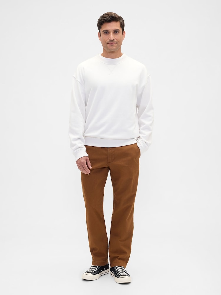 Gap Brown Essential Chinos in Straight Fit - Image 1 of 6