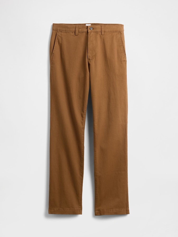 Gap Brown Essential Chinos in Straight Fit - Image 6 of 6 Gap Brown Essential Chinos in Straight Fit - Image 6 of 6