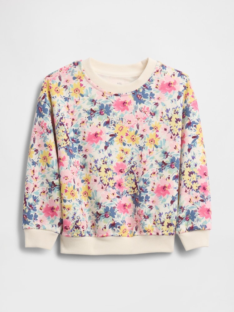 Gap White Vintage Soft Logo Sweatshirt (6mths-5yrs) (6mths-5yrs) - Image 1 of 3