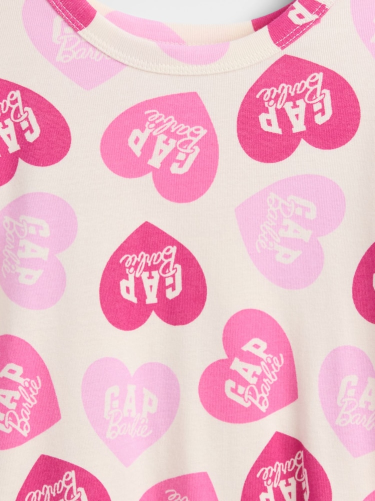 Gap White Barbie Cotton Pyjamas Set (6mths-5yrs) (6mths-5yrs) - Image 3 of 3