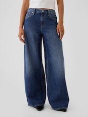 Gap Blue Low Rise Extra Baggy Jeans - Image 1 of 6