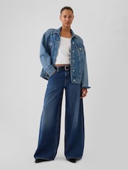 Gap Blue Low Rise Extra Baggy Jeans - Image 5 of 6