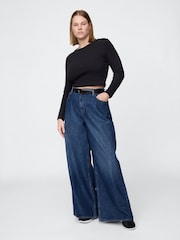 Gap Blue Low Rise Extra Baggy Jeans - Image 6 of 6