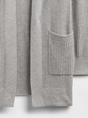 Gap Grey Long Open Cardigan - Image 5 of 5