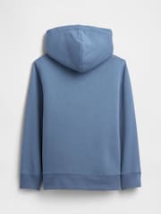 Gap Blue Logo Sherpa-Lined Zip Hoodie (4-13yrs) - Image 2 of 3