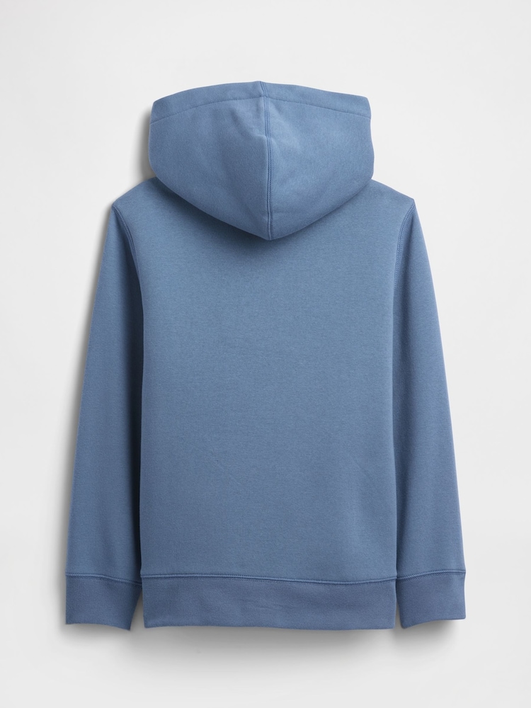 Gap Blue Logo Sherpa-Lined Zip Hoodie (4-13yrs) - Image 2 of 3