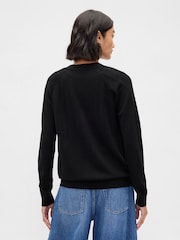 Gap Black Boyfriend Merino Cardigan - Image 2 of 4