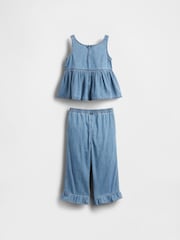 Gap Denim Ruffle Top & Trousers Set (6mths-5yrs) - Slika 3 iz 3
