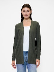 Gap Green Long Open Cardigan - Image 1 of 5
