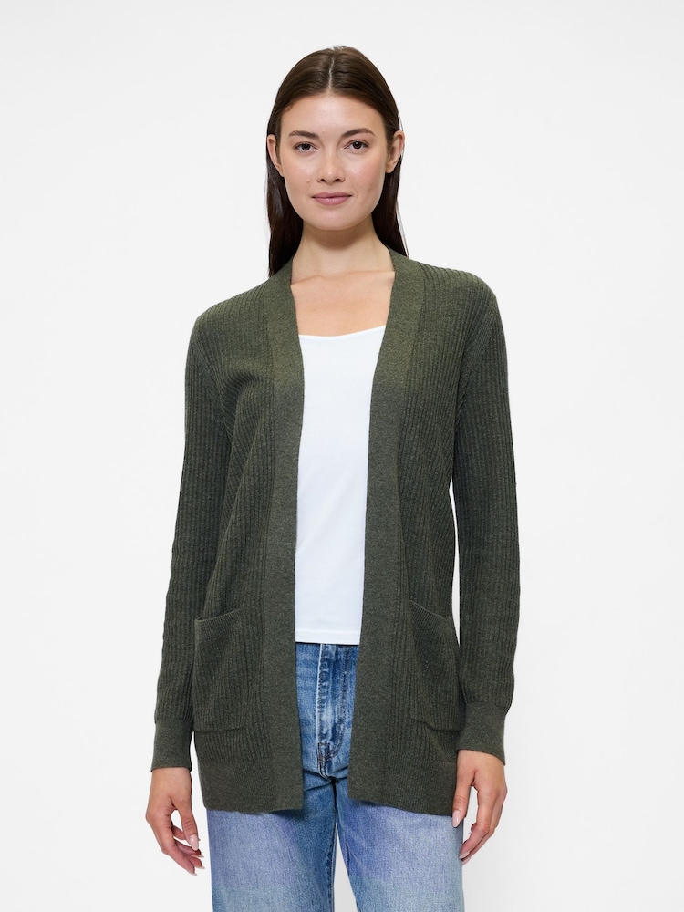 Gap Green Long Open Cardigan - Image 1 of 5