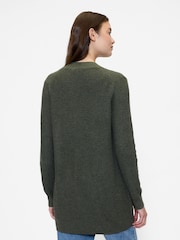 Gap Green Long Open Cardigan - Image 2 of 5