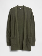 Gap Green Long Open Cardigan - Image 4 of 5