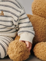 Gap dojenček Brannan Bear Crochet Knit & lahke hlače za prosti čas Outfit komplet (novorojenci-24mths) (0-24mths) - Slika 6 iz 6