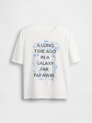 Gap White Star Wars Graphic T-Shirt (6-13yrs) (6-13yrs) - Image 1 of 3