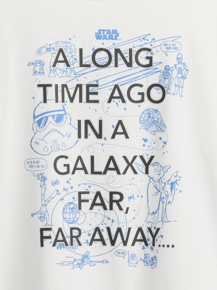 Gap White Star Wars Graphic T-Shirt (6-13yrs) (6-13yrs) - Image 3 of 3