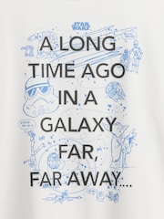 Gap White Star Wars 100% Cotton Pyjamas (6-13yrs) - Image 5 of 5