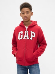 Gap Logo Sherpa Zip-Up Hoodie (4-13yrs) (4-13yrs) - Slika 1 iz 5