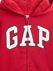 Gap Logo Sherpa Zip-Up Hoodie (4-13yrs) (4-13yrs) - Slika 5 iz 5