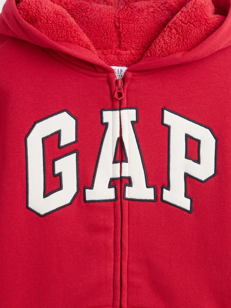 Gap Logo Sherpa Zip-Up Hoodie (4-13yrs) (4-13yrs) - Slika 5 iz 5