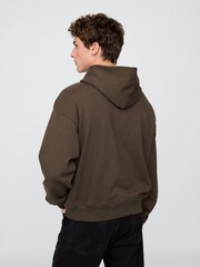Gap Brown Oversized Heavyweight Hoodie - Image 2 of 4