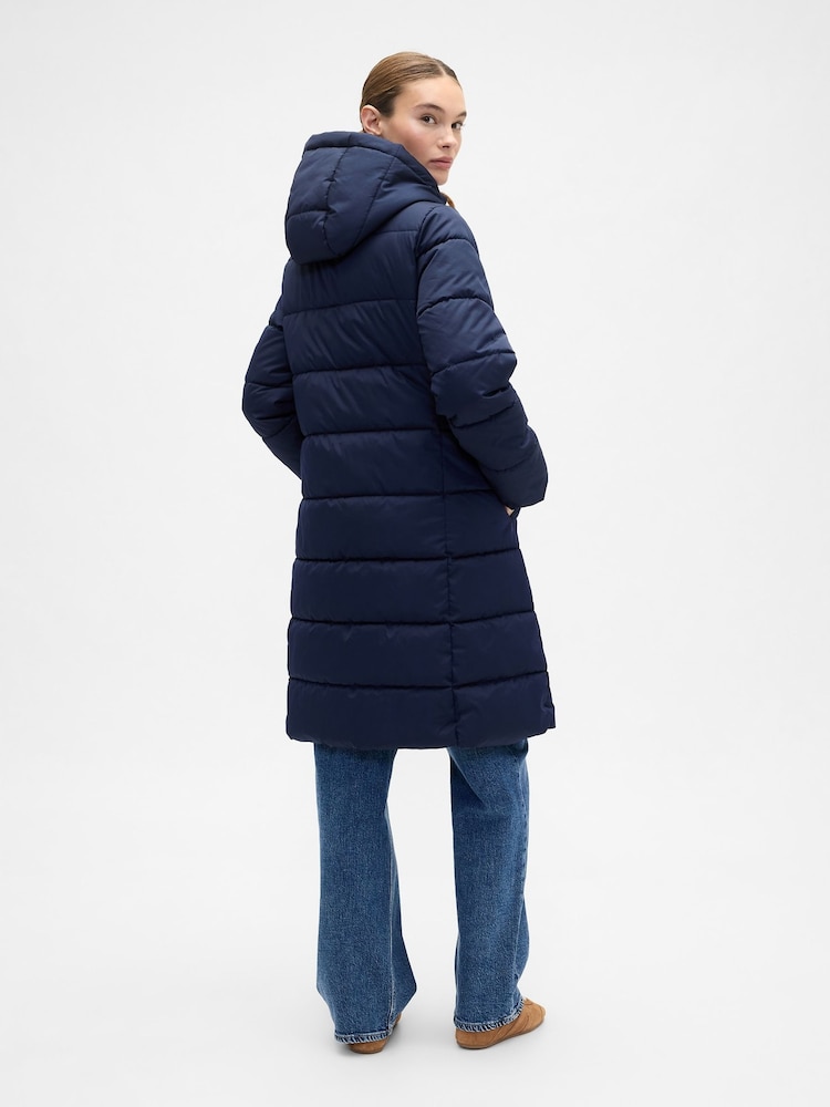 Gap Blue ColdControl Relaxed Midi Puffer Coat - Image 2 of 4