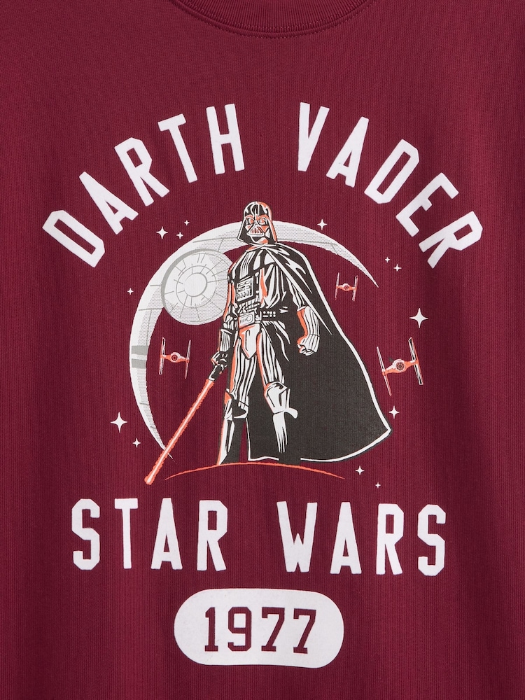 Burgundsko rdeča - Gap Star Wars Graphic Crew Neck Short Sleeve T-Shirt (4-13yrs) (4-13yrs) - Slika 3 iz 3