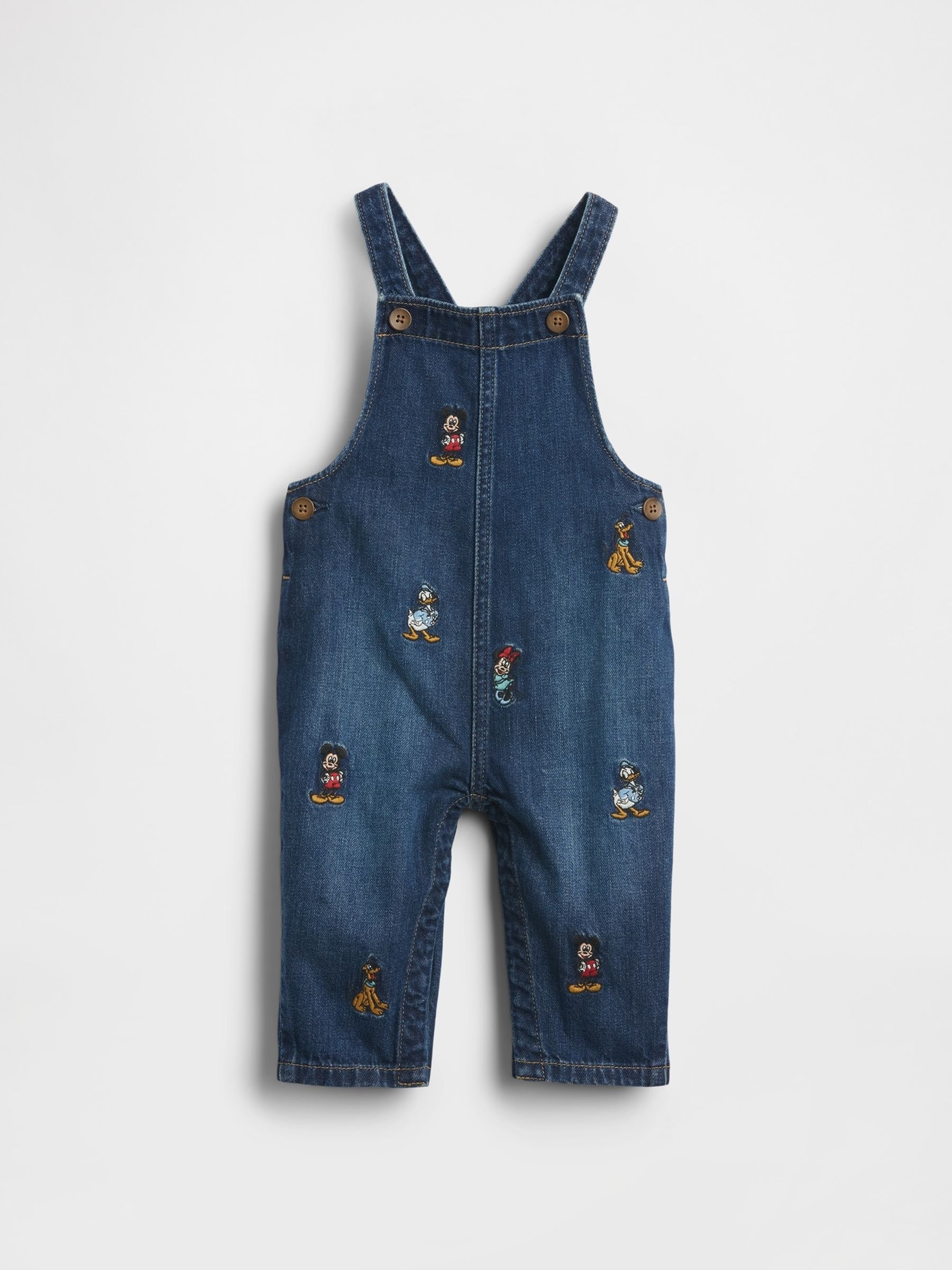 Buy Gap Blue Mickey & Friends Disney Denim Dungarees (Newborn