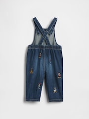 Gap Blue Disney Denim Dungarees (Newborn-24mths) (0-24mths) - Image 2 of 5