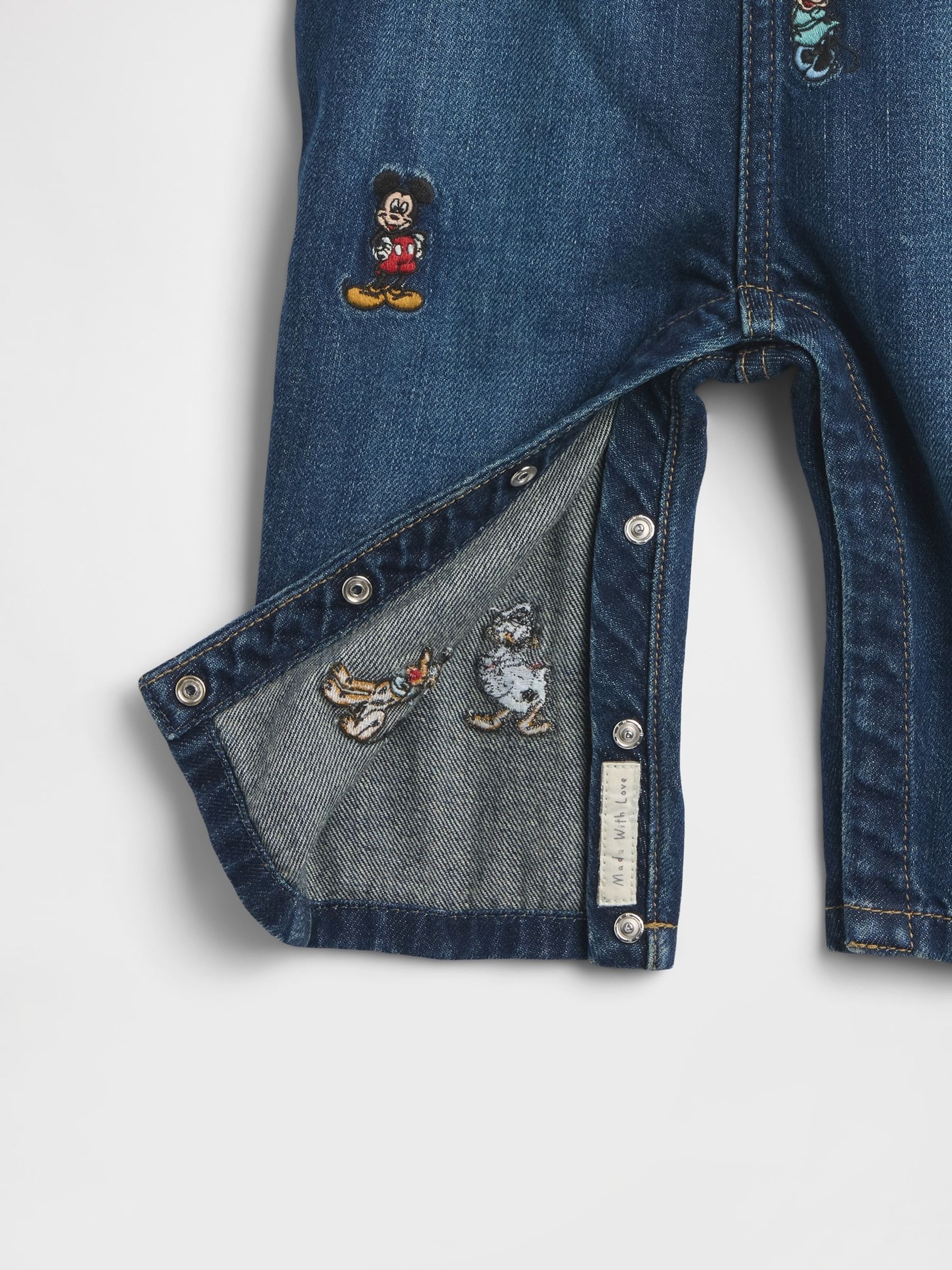 Buy Gap Blue Mickey & Friends Disney Denim Dungarees (Newborn