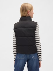 Gap Black Cold Control Relaxed Puffer Vest (4-13yrs) (4-13yrs) - Image 2 of 5