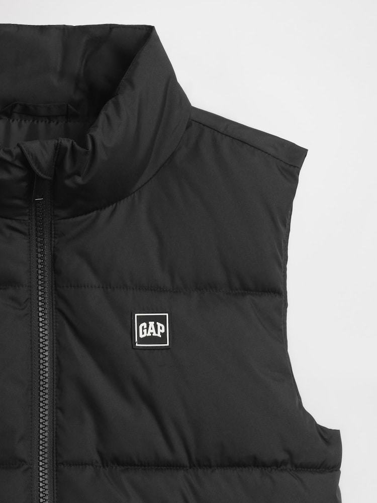 Gap Black Cold Control Relaxed Puffer Vest (4-13yrs) (4-13yrs) - Image 5 of 5
