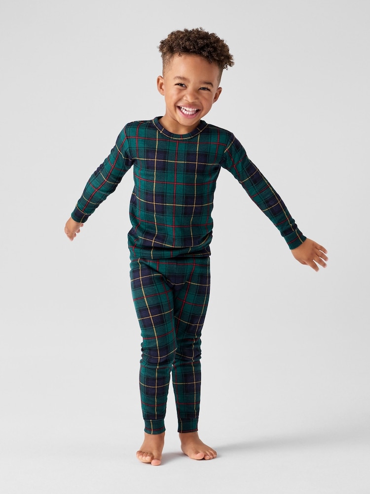 Gap Green Plaid Matching Family Christmas Pyjamas (6mths-5yrs) - Image 1 of 4