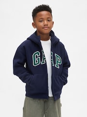 Gap Blue VintageSoft Logo Zip Hoodie (4-13yrs) (4-13yrs) - Image 1 of 5