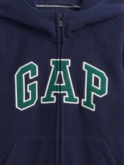 Gap Blue VintageSoft Logo Zip Hoodie (4-13yrs) (4-13yrs) - Image 5 of 5
